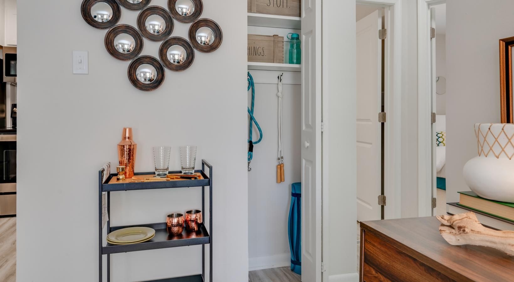 Find your perfect fit at Verve 261 storage closet with shelving
