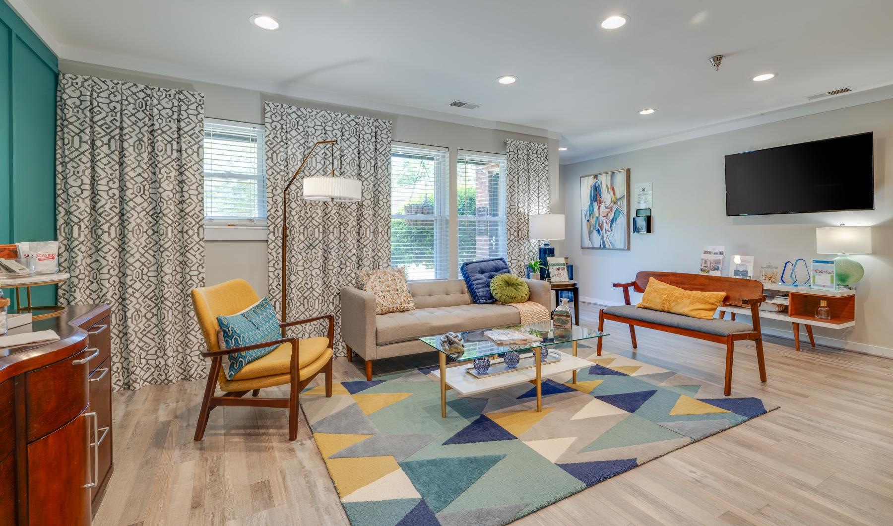 Settle into comfort at Verve 261 clubhouse with recessed lighting